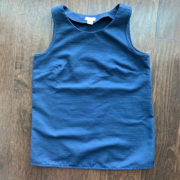 J. Crew Tops - J. CREW Navy Blue Sleeveless Tank. Size 0.